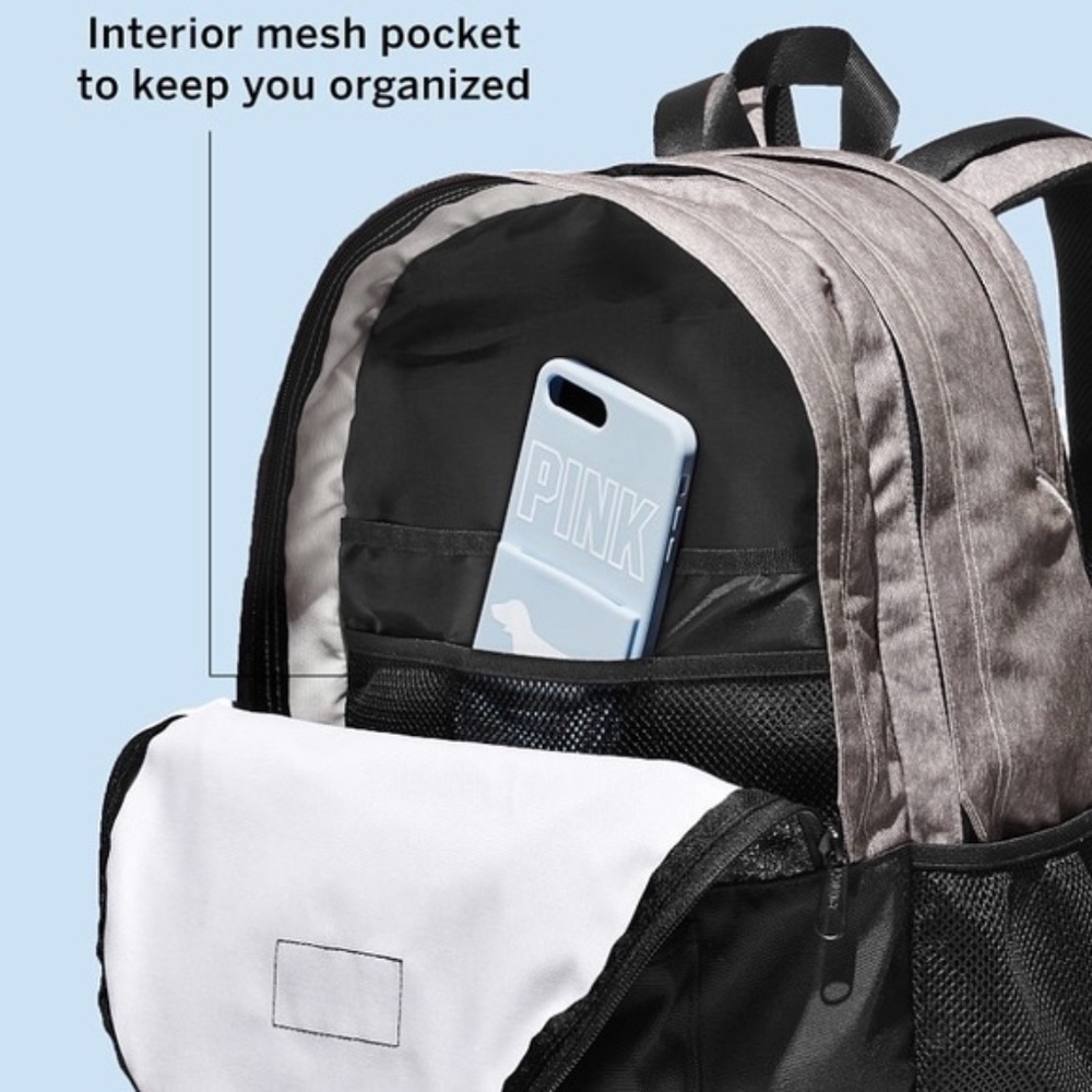 LAST ONE!! New VS Pink Sequin Campus Backpack - Picture 3 of 5